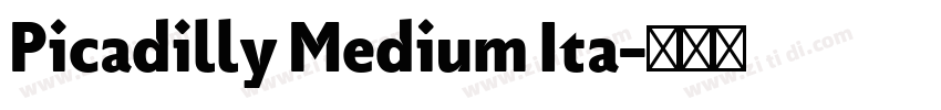 Picadilly Medium Ita字体转换